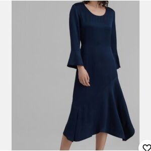 Club Monaco flounce sleeve robe dress NWT!
